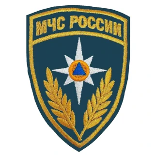 Шеврон МЧС роза ветров (цвет домбай)