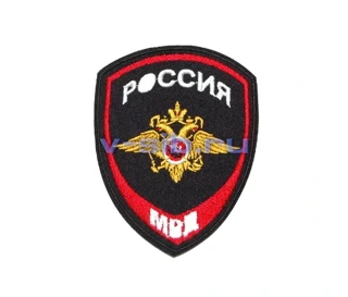 Шеврон нарукавный общий Внутренней службы МВД РФ - нового образца (вышитый)