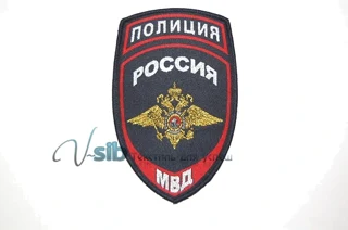 Жаккардовый шеврон МВД России общего вида