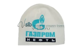 Изготовление шапок с вязанным логотипом
