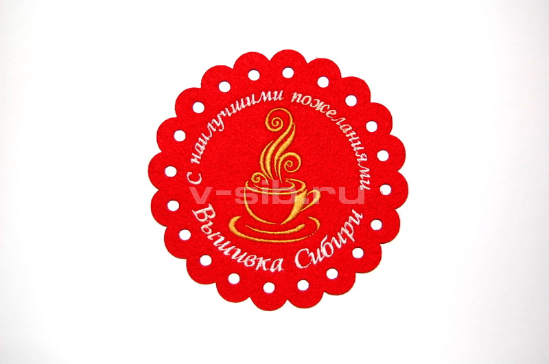Подставка для кружки с логотипом